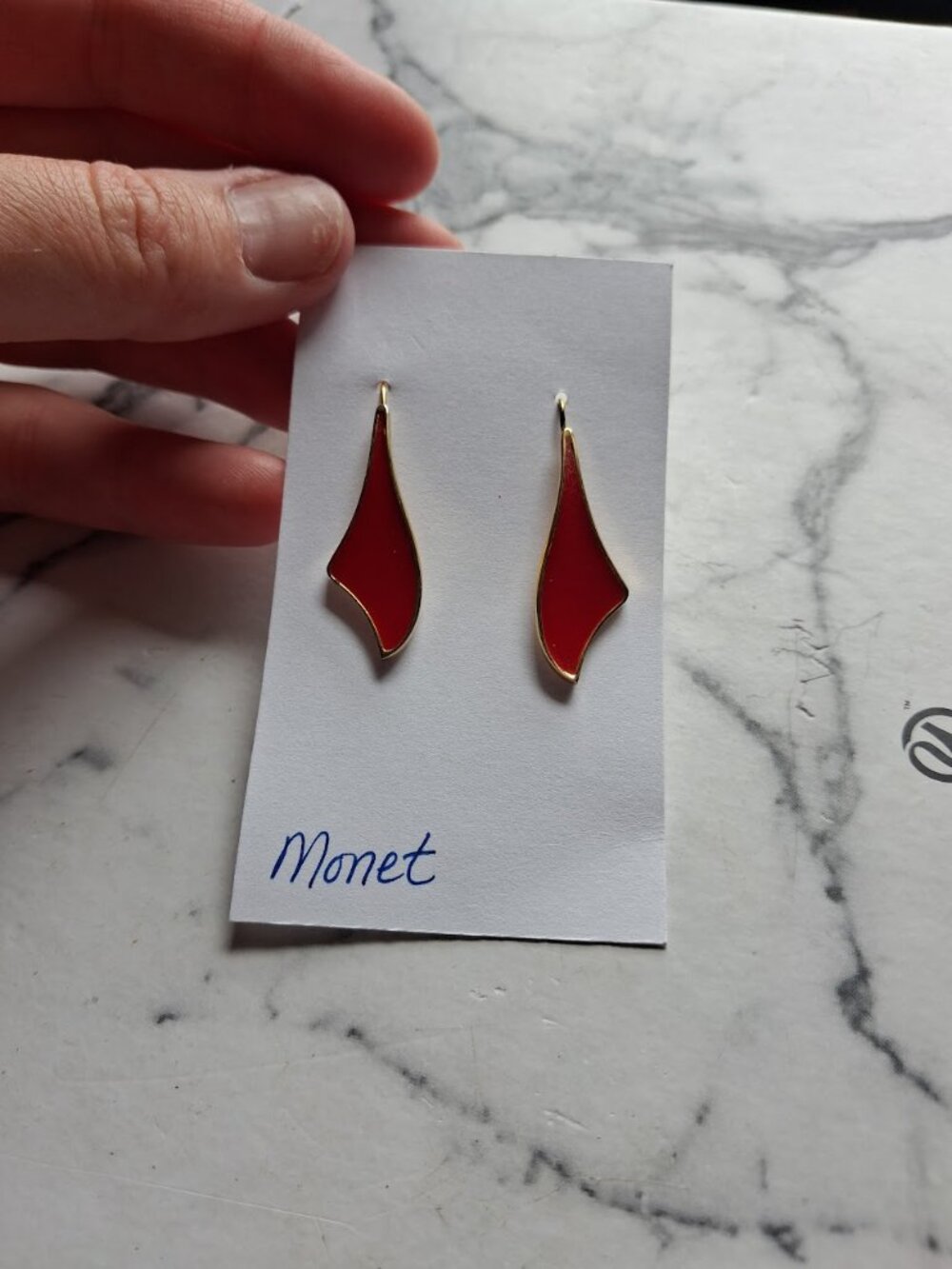 Retro style Monet dangle earrings